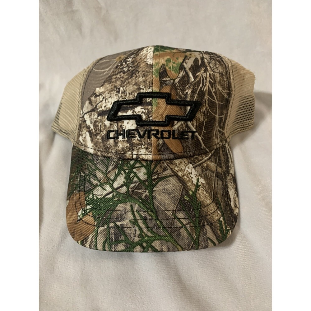 Camo Chevy Chevrolet Hat Cap Snapback Trucker Bowtie